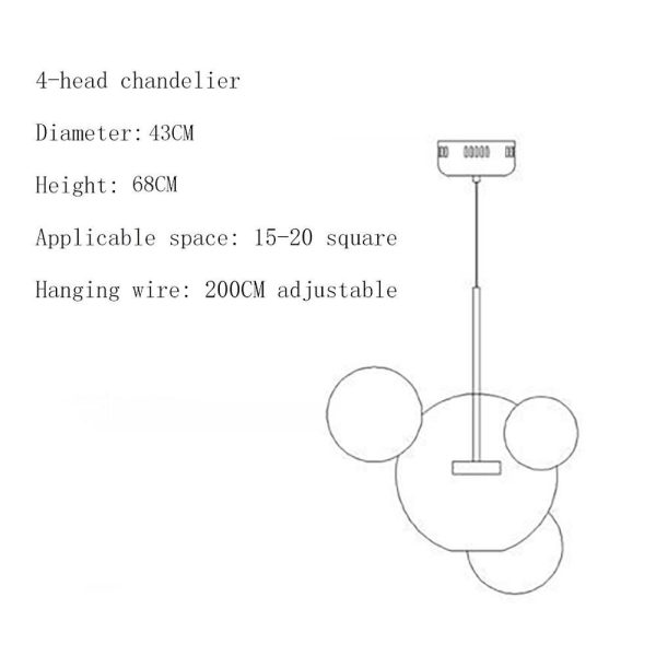Globe Bubble Glass Pendant Light Modern Pendant Lighting - Image 12