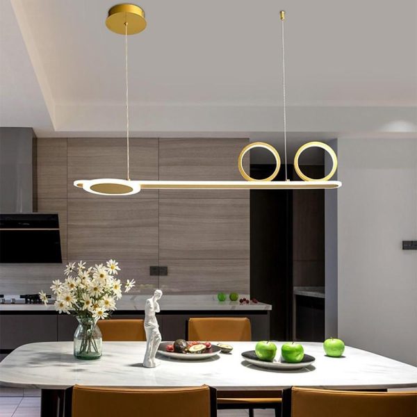 3 Circles Linear Design LED Modern Pendant Lighting Chandeliers - Image 5