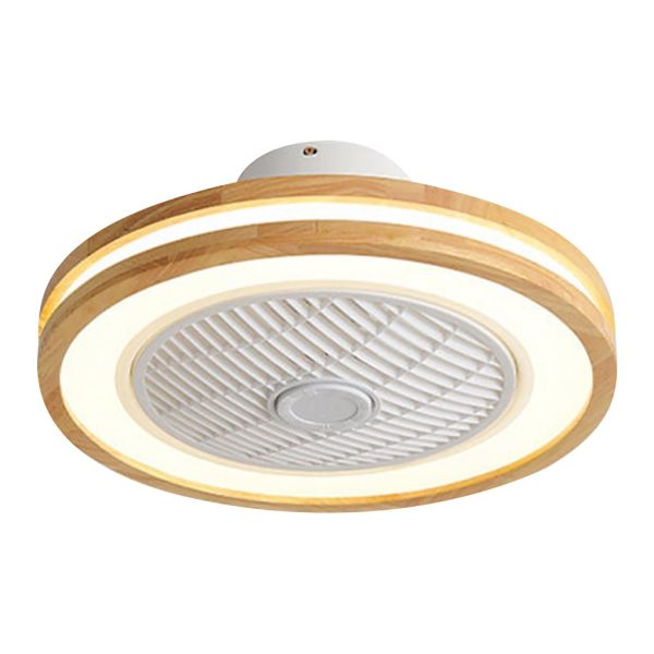 Three-level Wind Regulation Nordic Modern Bladeless Ceiling Fans with Lights and Remote Control - Image 9