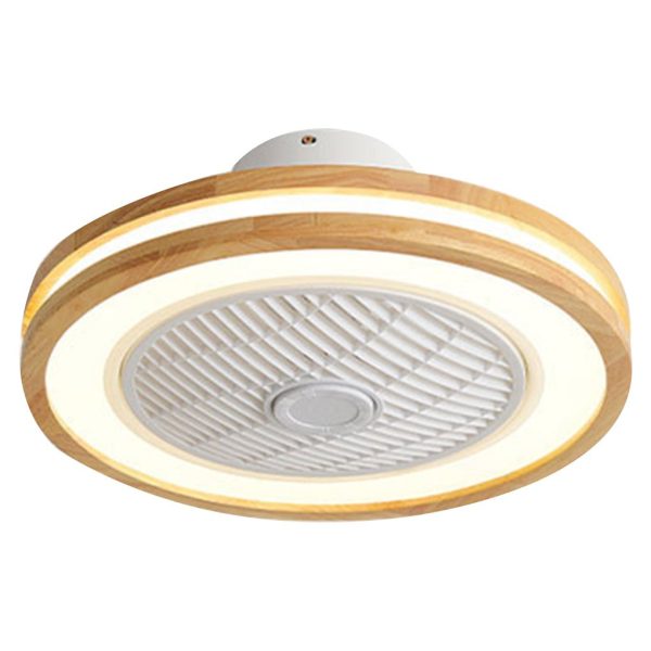 Three-level Wind Regulation Nordic Modern Bladeless Ceiling Fans with Lights and Remote Control - Image 7