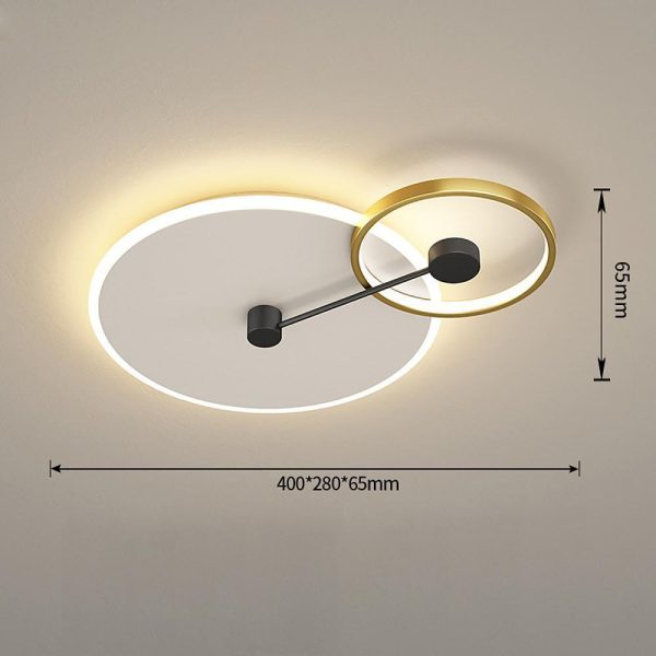 Geometrical Circles Dimmable LED Modern Flush Mount Ceiling Lights Pendant - Image 5