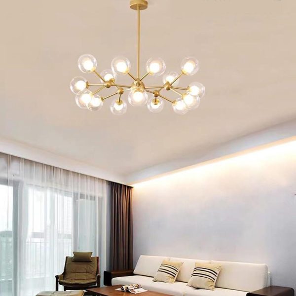 Modern Cluster Sputnik Chandelier Globe Chandelier 15 Bulbs - Image 4