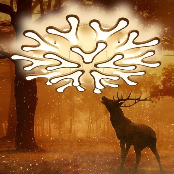 Creative Flower Dimmable LED Nordic Ceiling Lights Flush Mount Lighting - Image 7