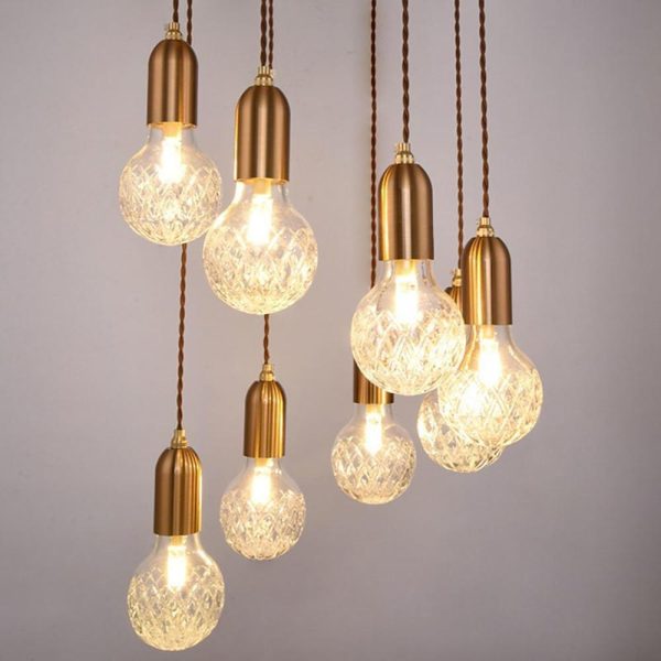 Acrylic Bubble Globe LED Modern Pendant Light Hanging Lamp Island Lights - Image 4
