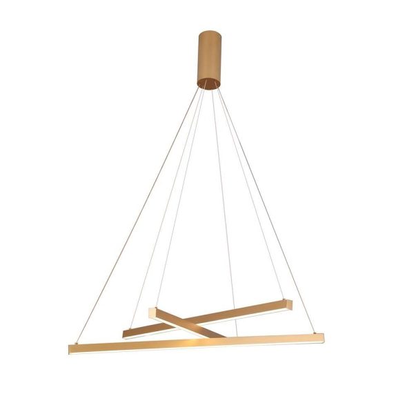 Cluster Of 3 Sticks Gold Pendant Lights Acrylic Pendant Lighting - Image 5