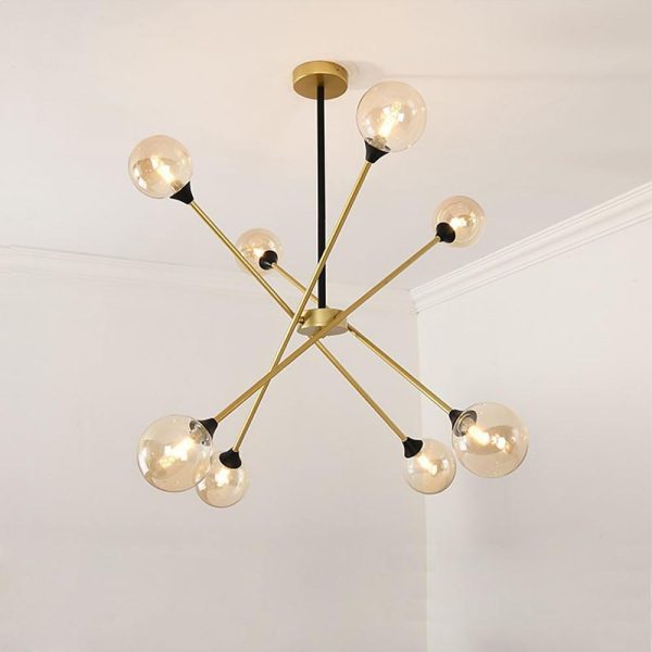 LED Modern Glass Sputnik Chandelier Pendant Light Hanging Lamp Island Lights - Image 4