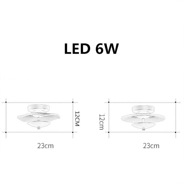 Unique Round 6W LED Modern Ceiling Lights Flush Mount Lighting - Image 5