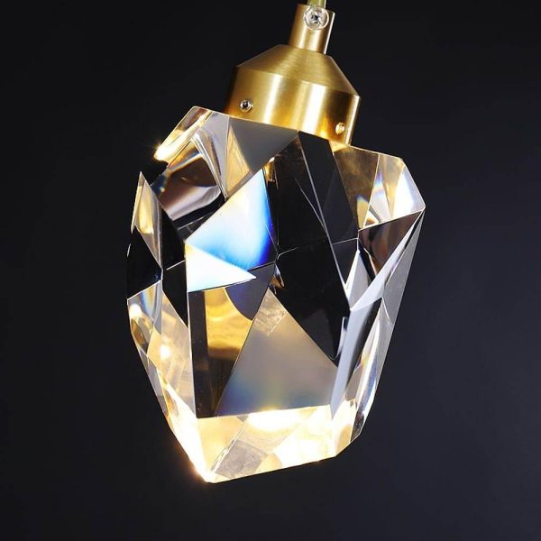 9 Lights Modern Sputnik Luxury Irregular Crystal Kitchen Chandelier - Image 6