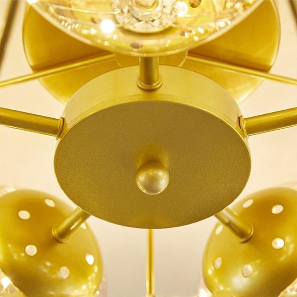 5 Light 5-pointed Star Design LED Modern Flush Mount Ceiling Lighting - Image 5