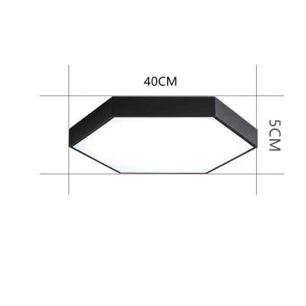 Geometric Hexagon Shaped LED Modern Ceiling Light Flush Mount Lighting - Image 12