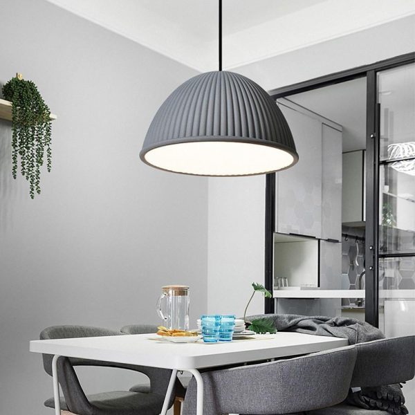 Artistic Bowl Modern Pendant Lighting for Kitchen Island Metal Resin Pendant Light - Image 3
