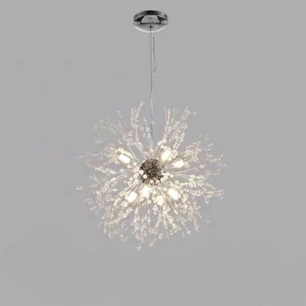 Innovative Modern Globe Design dandelion Chandelier Crystal Metal Ceiling Light - Image 3