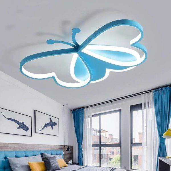 Creative Butterflies Shaped LED Modern Ceiling Lights Flush Mount Lighting - Image 2