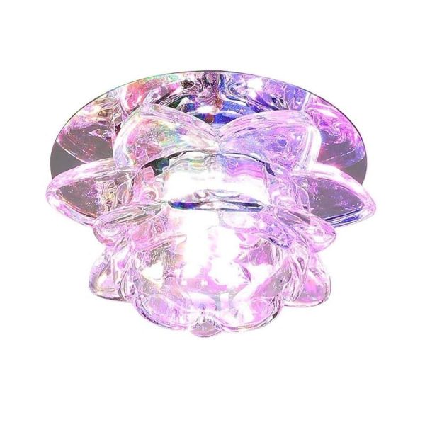 Electroplated Glass Flower Design LED Multi Color Modern Ceiling Lights - Image 8