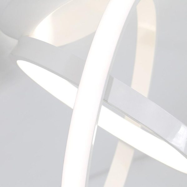 Creative Circles LED Black Modern Ceiling Lights Flush Mount Lighting - Image 11
