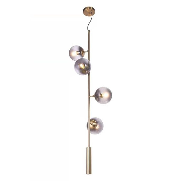 Linear Dining Room Chandeliers Glass Globe Chandelier 4/6 Heads - Image 8