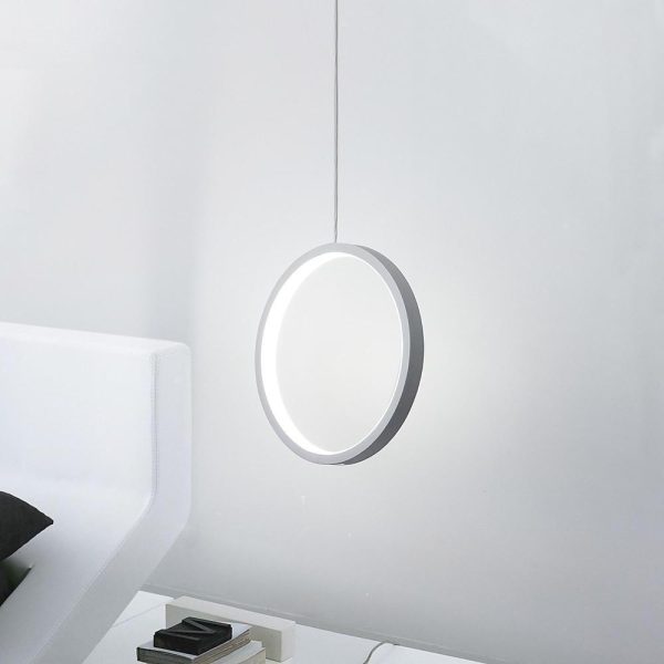 2 Light Round Modern Pendant Lighting Vintage Metal LED Ceiling Light - Image 2