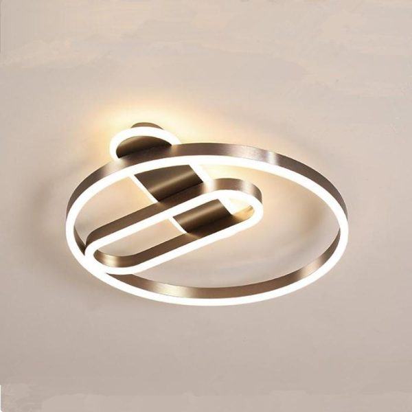 Geometric Circle LED Modern Flush Mount Lighting Ceiling Lights Hanging Light - Image 5