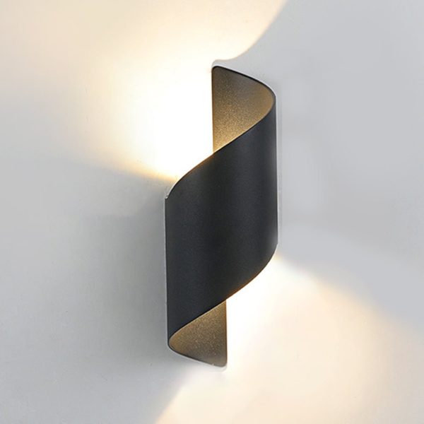 Unique Spiral Design LED Waterproof Two-way Luminous Wall Light for Aisle Balcony - Image 4