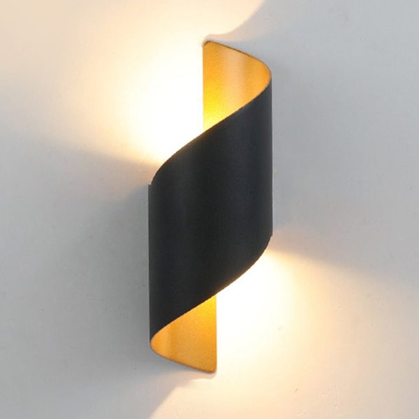 Unique Spiral Design LED Waterproof Two-way Luminous Wall Light for Aisle Balcony - Image 5