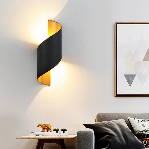 Unique Spiral Design LED Waterproof Two-way Luminous Wall Light for Aisle Balcony - Image 2