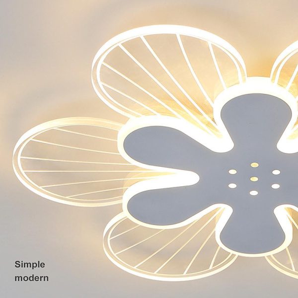 Novelty Stylish Flower LED Flush Mount Ceiling Light for Bedroom - Image 7