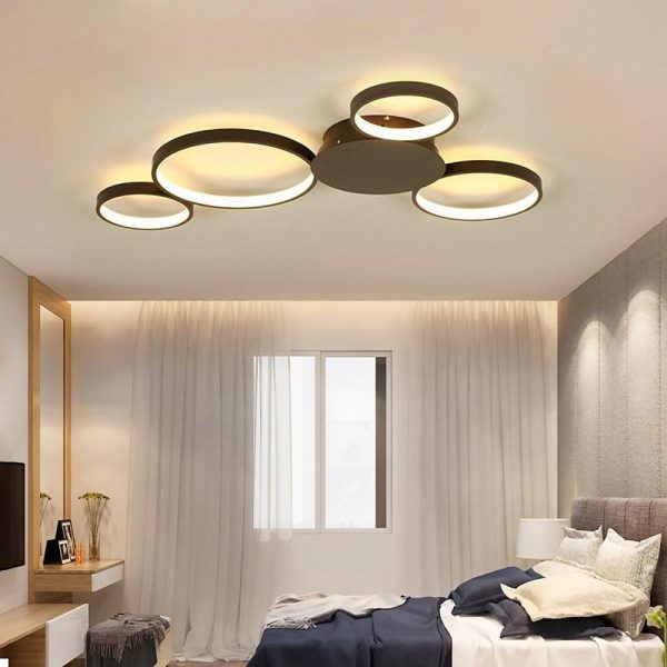 Multi Circle Flush Mount Ceiling Light Modern LED Light - Image 6