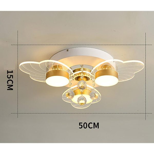 8-light Flower Design LED Nordic Ceiling Lights Flush Mount Lighting - Image 4