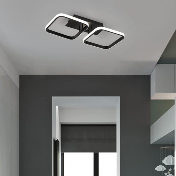 2 Square Flush Mount Ceiling Light for Living Room Acrylic LED Baby Kids Lights - Image 2