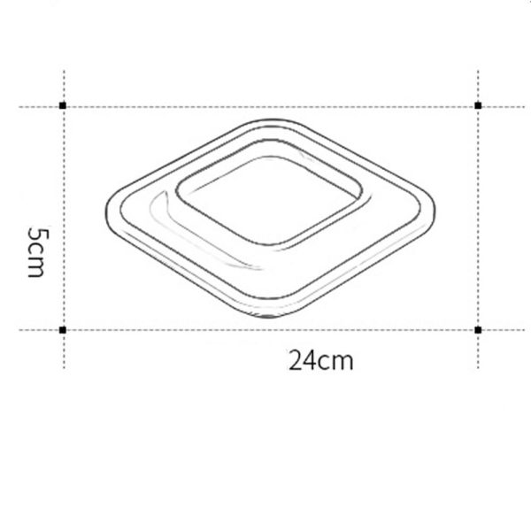 2 Light Square Flush Mount Ceiling Light LED Light - Image 5