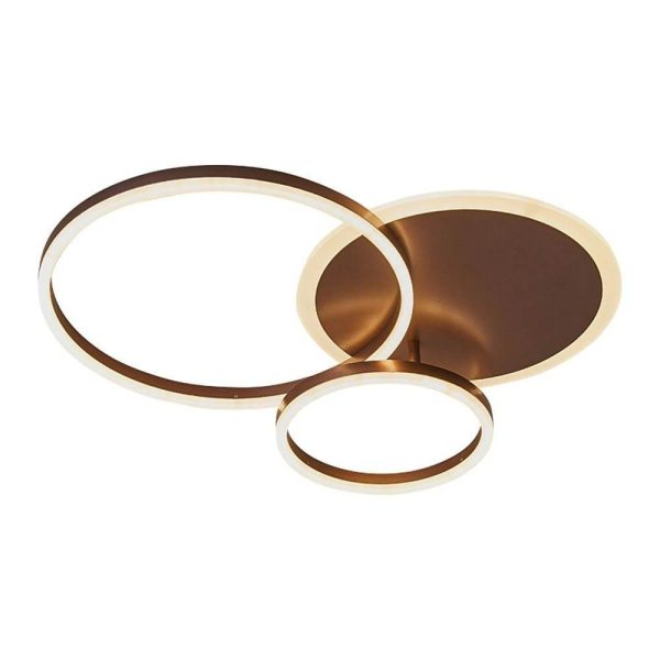 3-Layers LED Modern Circle Flush Mount Light - 3-Color Dimmable, 26"x20" - Image 13