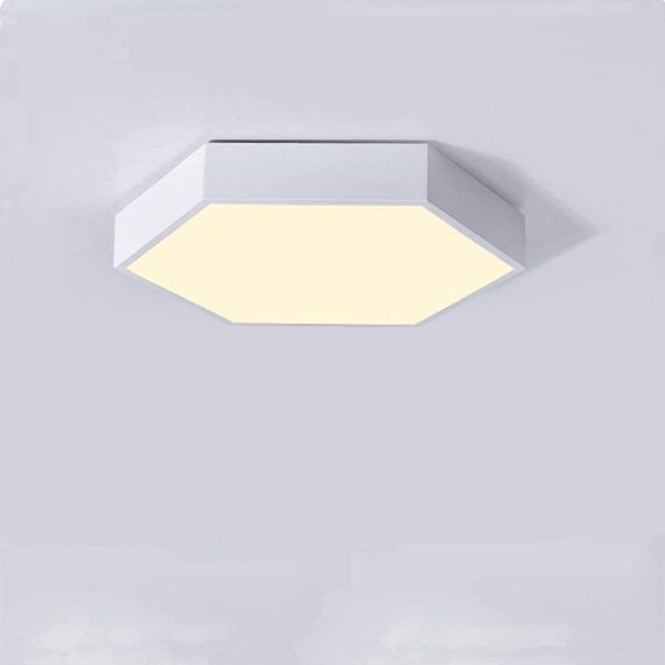 Geometric Hexagon Shaped LED Modern Ceiling Light Flush Mount Lighting - Image 7
