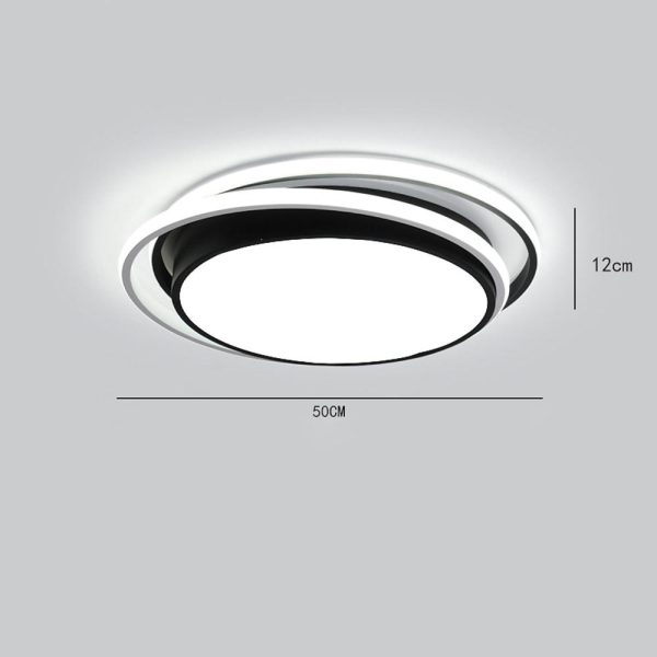 Minimalist Circular Dimmable LED Modern Flush Mount Ceiling Lighting - Image 4