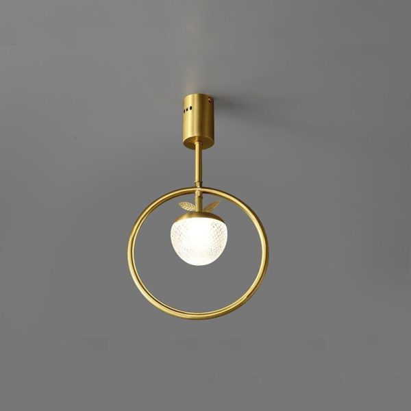 Circle LED Gold Modern Flush Mount Lighting Ceiling Lights Chandeliers - Image 7