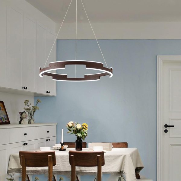 Geometrical Circular LED Modern Chandeliers Kitchen Island Lighting - Image 3