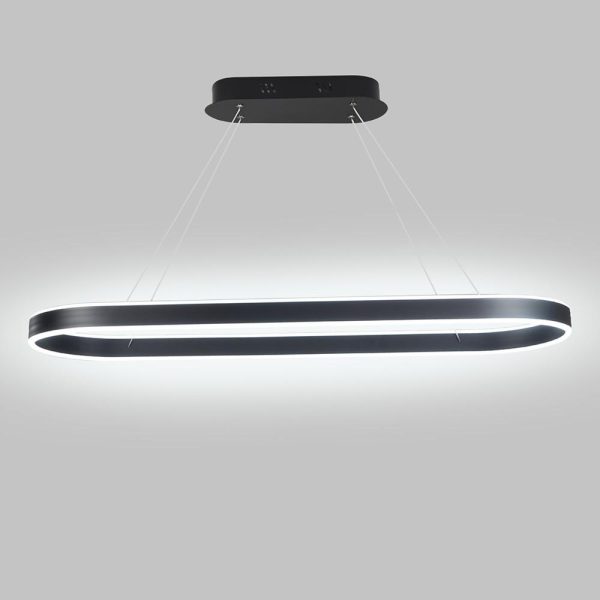Rounded Rectangle LED Dimmable Modern Pendant Lighting Chandelier - Image 8