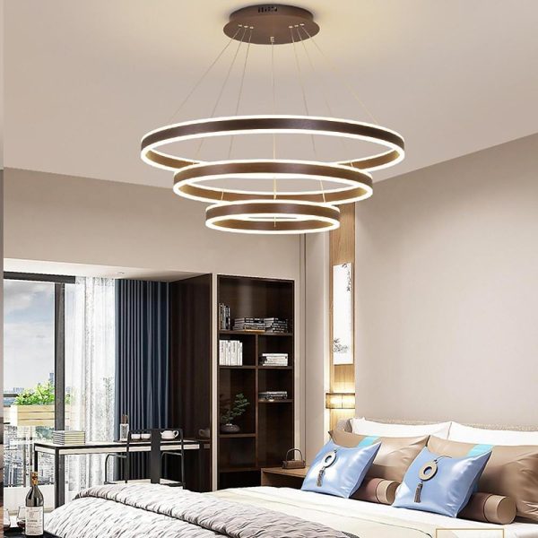 3 Circles Interweaved LED Modern Chandeliers Pendant Light Hanging Lamp - Image 6