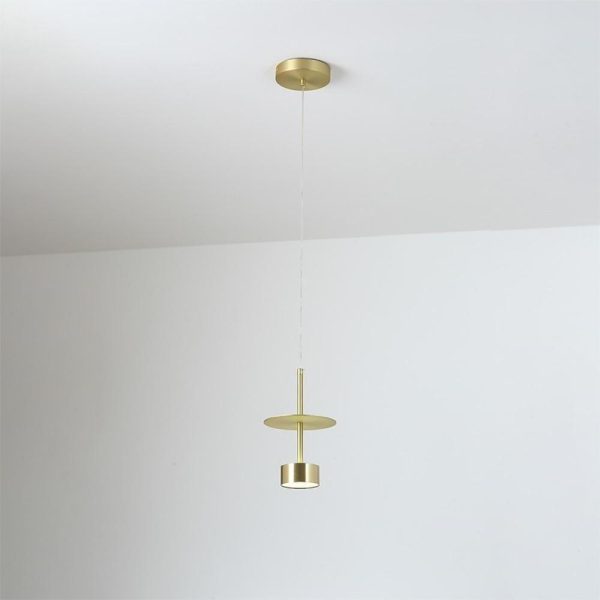 1 Bulb Metal Pendant Lights for Kitchen Island Gold Industiral Ceiling Light - Image 4