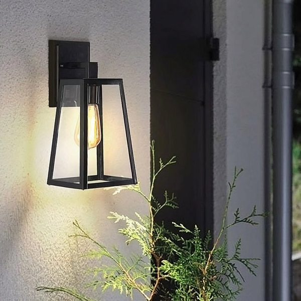 Vintage Industrial Style Glass Sconce Waterproof Outdoor Wall Lights Wall Lamp - Image 4