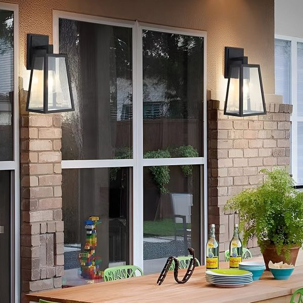 Vintage Industrial Style Glass Sconce Waterproof Outdoor Wall Lights Wall Lamp - Image 8