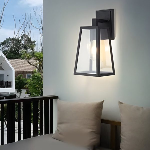Vintage Industrial Style Glass Sconce Waterproof Outdoor Wall Lights Wall Lamp - Image 6