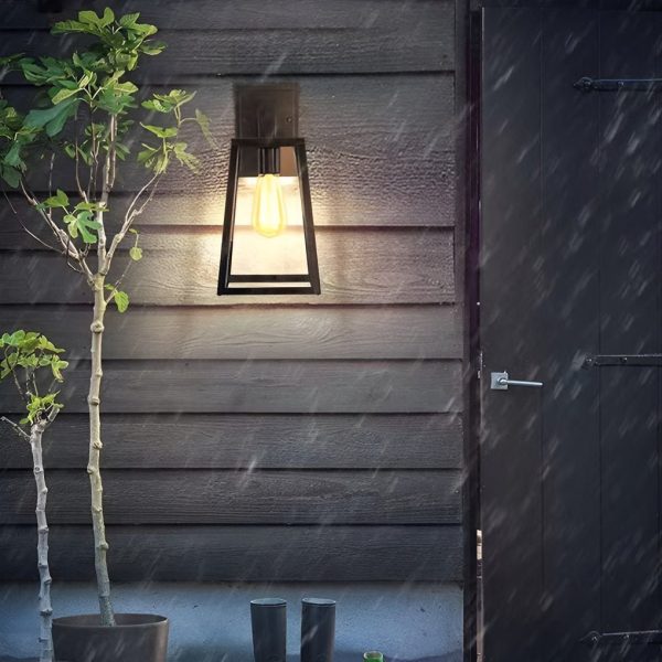 Vintage Industrial Style Glass Sconce Waterproof Outdoor Wall Lights Wall Lamp - Image 7