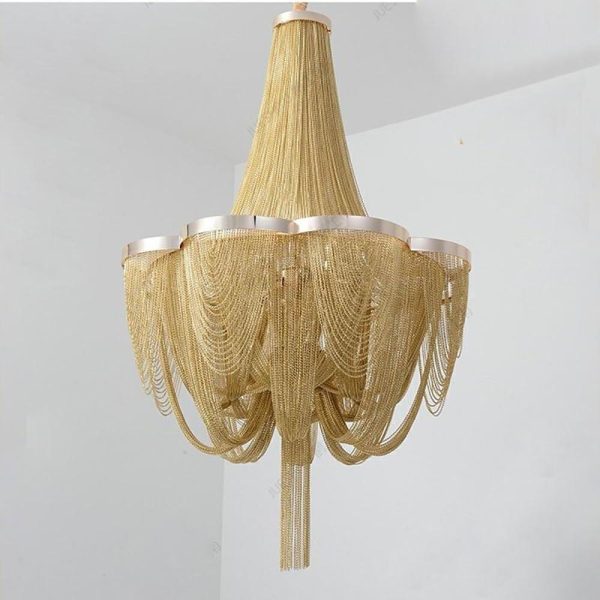 Silver Chandelier Metal Kitchen Dining Room Lighting Ceiling Light 6 Lights - Image 5