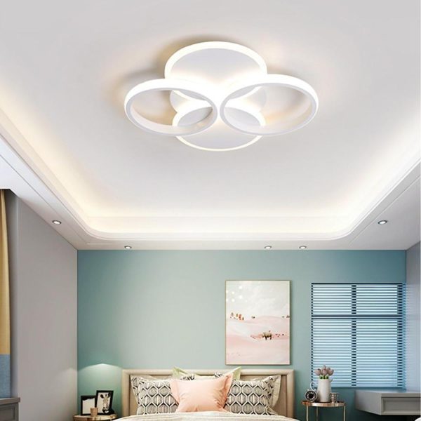 4 Circle Flush Mount Ceiling Light Modern Geometrical LED Light - Image 4
