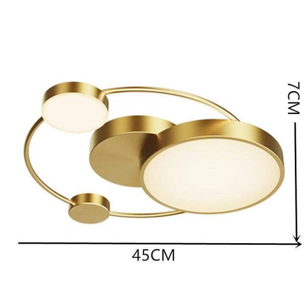 Artistic Circles Design Dimmable LED Modern Flush Mount Ceiling Lights - Image 7