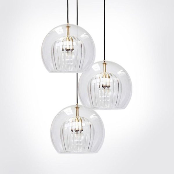 Unique Glass Globe LED Modern Pendant Light Hanging Lamp Island Lights - Image 6