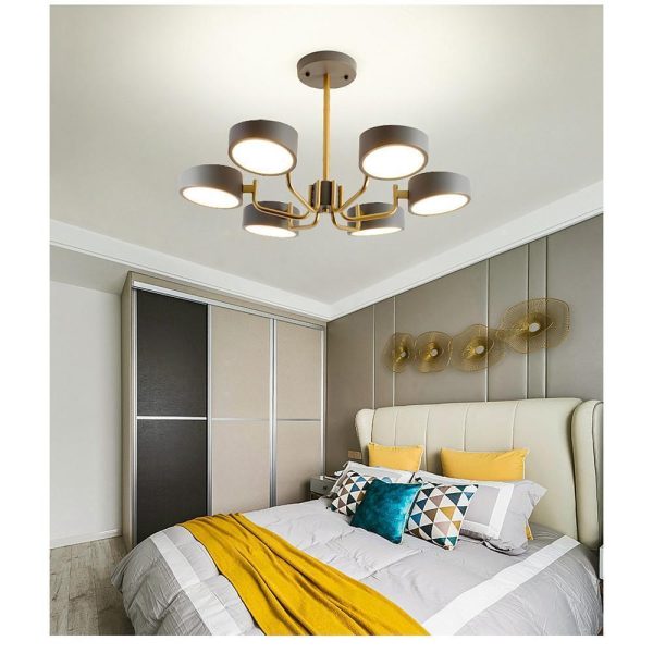 6 Light Modernist LED Flush Mount Ceiling Light for Bedroom - Image 9