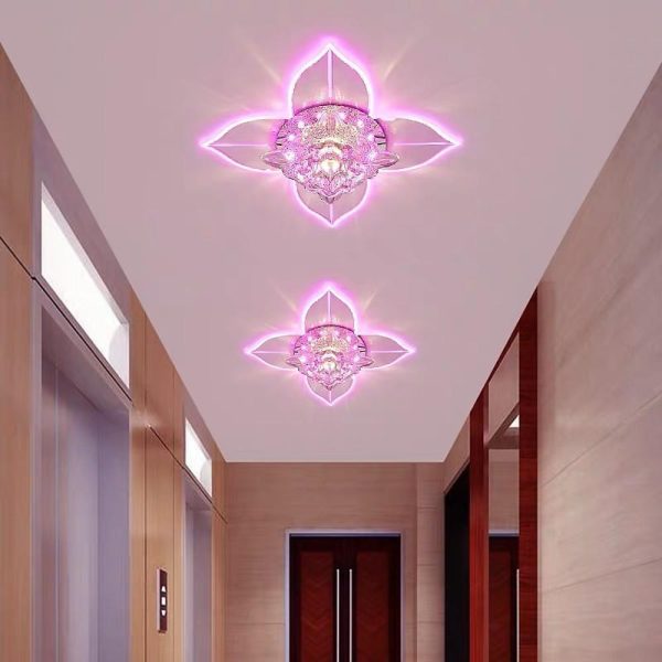 4 Pointed Classic Star LED Multi Color Crystal Modern Ceiling Lights - Image 2