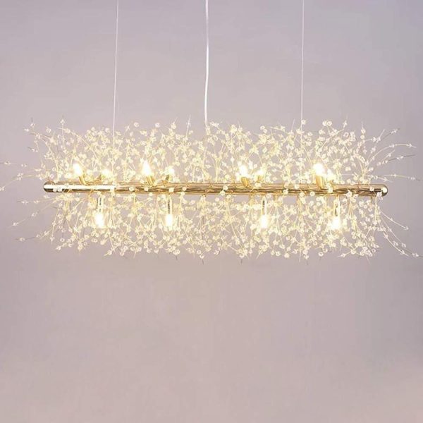 12-Light Firework Island Light G9 LED Crystal Strings Pendant Lights - Image 2