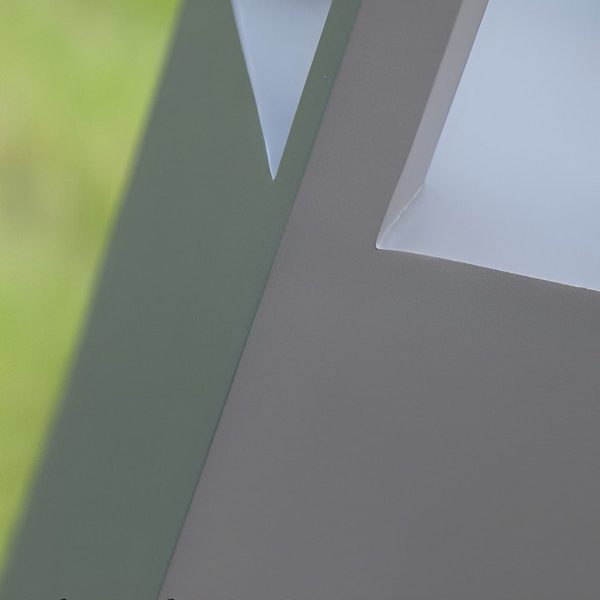 Black Aluminum Garden Bollard LED 7W 4-Beam Lighting - Image 18